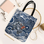 Geelong Cats Tote Bag Aboriginal Dot Pattern - Football Mascot Heritage Pride