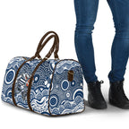 Geelong Cats Travel Bag Aboriginal Dot Pattern - Football Mascot Heritage Pride