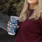 Geelong Cats Tumbler Cup Aboriginal Dot Pattern - Football Mascot Heritage Pride