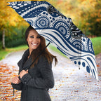 Geelong Cats Umbrella Aboriginal Dot Pattern - Football Mascot Heritage Pride