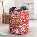 Gold Coast Suns Laundry Basket Aboriginal Dot Pattern - Football Mascot Heritage Pride