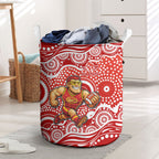 Gold Coast Suns Laundry Basket Aboriginal Dot Pattern - Football Mascot Heritage Pride
