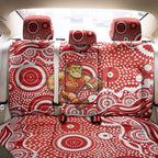 Gold Coast Suns Back Car Seat Cover Aboriginal Dot Pattern - Football Mascot Heritage Pride