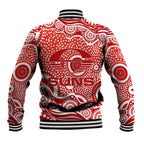 Gold Coast Suns Baseball Jacket Aboriginal Dot Pattern - Football Mascot Heritage Pride