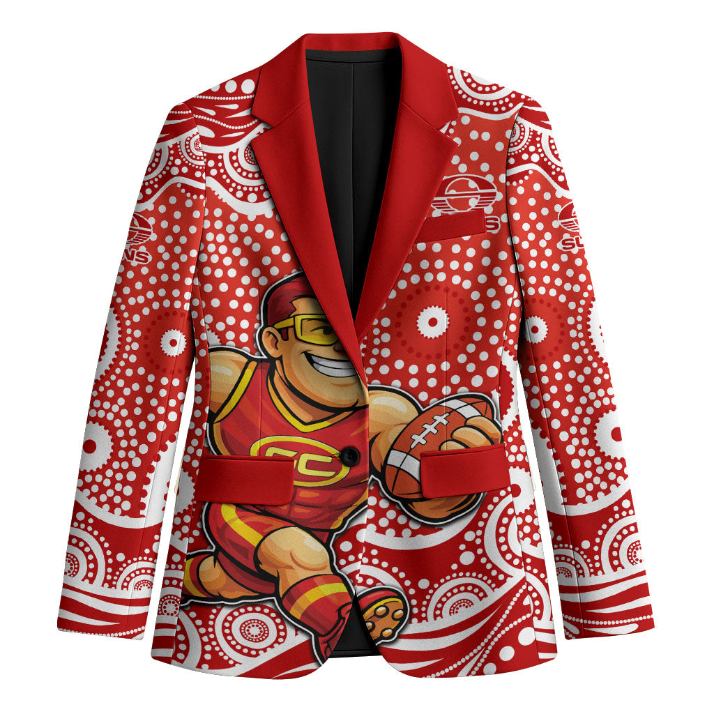 Gold Coast Suns Blazer Aboriginal Dot Pattern - Football Mascot Heritage Pride