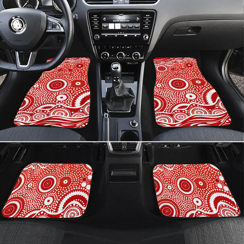 Gold Coast Suns Car Mats Aboriginal Dot Pattern - Football Mascot Heritage Pride
