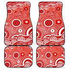 Gold Coast Suns Car Mats Aboriginal Dot Pattern - Football Mascot Heritage Pride