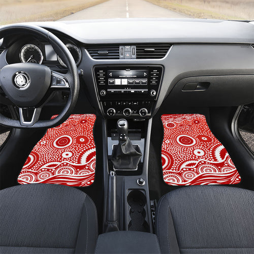 Gold Coast Suns Car Mats Aboriginal Dot Pattern - Football Mascot Heritage Pride