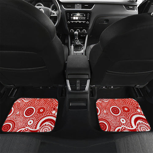 Gold Coast Suns Car Mats Aboriginal Dot Pattern - Football Mascot Heritage Pride