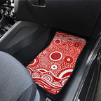 Gold Coast Suns Car Mats Aboriginal Dot Pattern - Football Mascot Heritage Pride