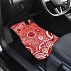 Gold Coast Suns Car Mats Aboriginal Dot Pattern - Football Mascot Heritage Pride
