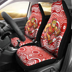Gold Coast Suns Car Seat Cover Aboriginal Dot Pattern - Football Mascot Heritage Pride