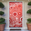 Gold Coast Suns Door Cover Aboriginal Dot Pattern - Football Mascot Heritage Pride