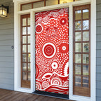 Gold Coast Suns Door Cover Aboriginal Dot Pattern - Football Mascot Heritage Pride