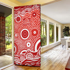 Gold Coast Suns Door Cover Aboriginal Dot Pattern - Football Mascot Heritage Pride