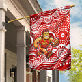 Gold Coast Suns Garden Flag Aboriginal Dot Pattern - Football Mascot Heritage Pride
