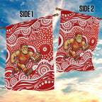 Gold Coast Suns Garden Flag Aboriginal Dot Pattern - Football Mascot Heritage Pride