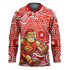 Gold Coast Suns Hockey Jersey Aboriginal Dot Pattern - Football Mascot Heritage Pride