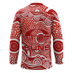 Gold Coast Suns Hockey Jersey Aboriginal Dot Pattern - Football Mascot Heritage Pride