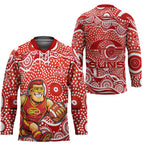 Gold Coast Suns Hockey Jersey Aboriginal Dot Pattern - Football Mascot Heritage Pride