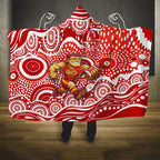 Gold Coast Suns Hooded Blanket Aboriginal Dot Pattern - Football Mascot Heritage Pride