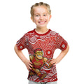 Gold Coast Suns Kid T Shirt Aboriginal Dot Pattern - Football Mascot Heritage Pride