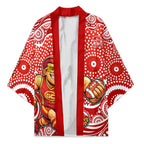 Gold Coast Suns Kimono Aboriginal Dot Pattern - Football Mascot Heritage Pride