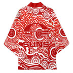 Gold Coast Suns Kimono Aboriginal Dot Pattern - Football Mascot Heritage Pride