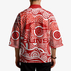 Gold Coast Suns Kimono Aboriginal Dot Pattern - Football Mascot Heritage Pride