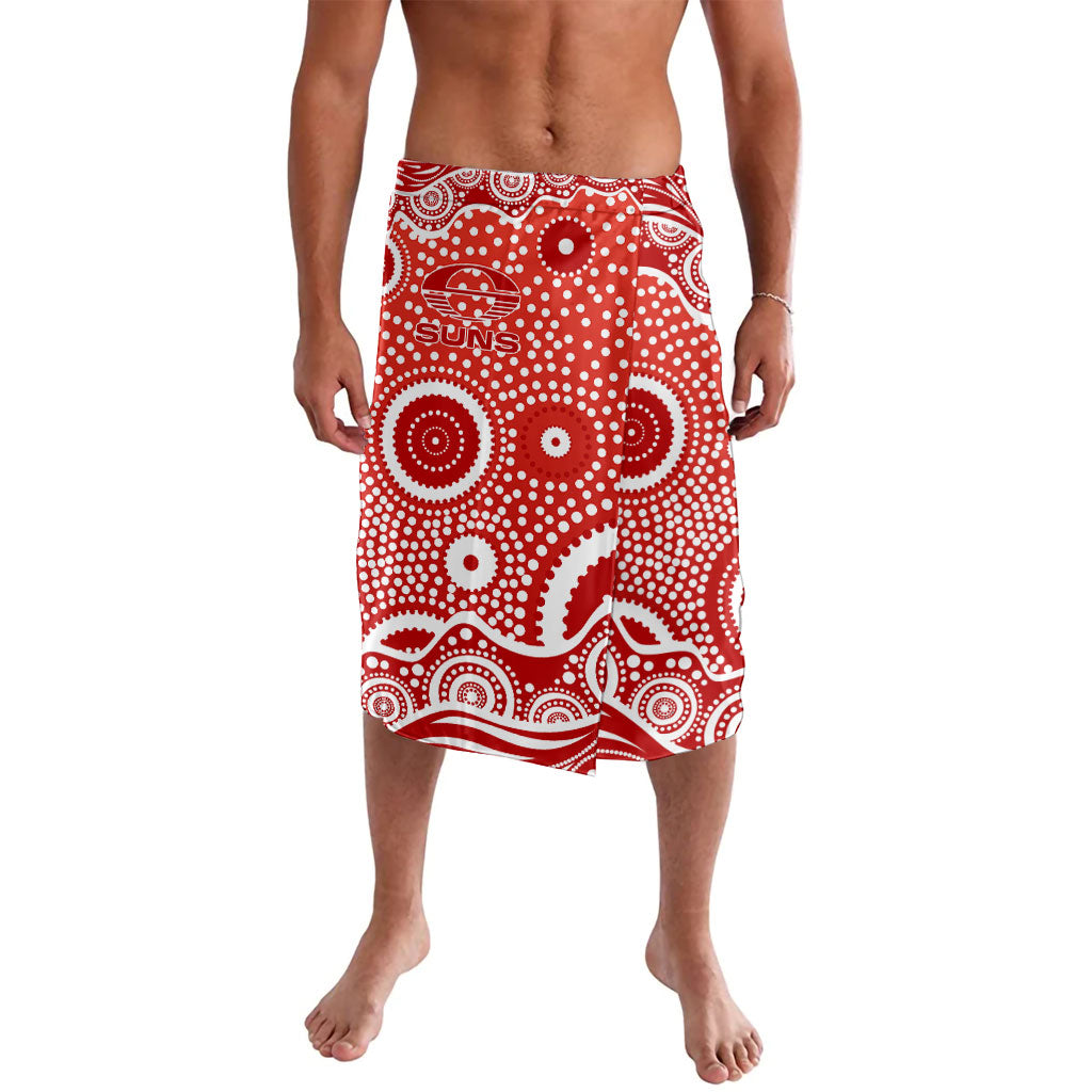 Gold Coast Suns Lavalava Aboriginal Dot Pattern - Football Mascot Heritage Pride