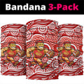 Gold Coast Suns Neck Gaiter Aboriginal Dot Pattern - Football Mascot Heritage Pride