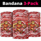 Gold Coast Suns Neck Gaiter Aboriginal Dot Pattern - Football Mascot Heritage Pride