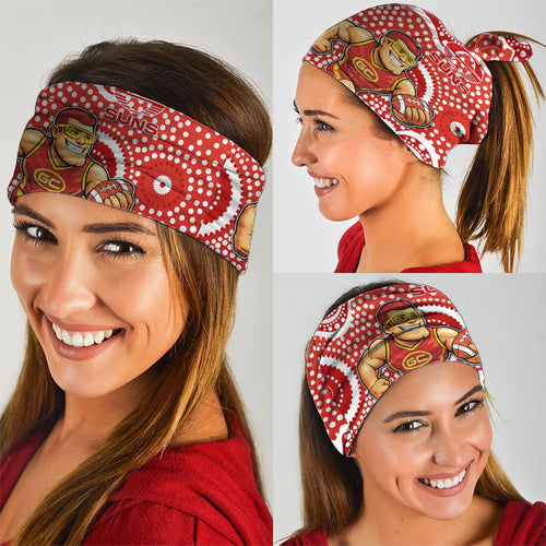 Gold Coast Suns Neck Gaiter Aboriginal Dot Pattern - Football Mascot Heritage Pride