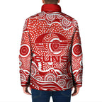 Gold Coast Suns Padded Jacket Aboriginal Dot Pattern - Football Mascot Heritage Pride