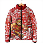 Gold Coast Suns Padded Jacket Aboriginal Dot Pattern - Football Mascot Heritage Pride