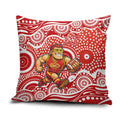 Gold Coast Suns Pillow Cover Aboriginal Dot Pattern - Football Mascot Heritage Pride