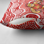 Gold Coast Suns Pillow Cover Aboriginal Dot Pattern - Football Mascot Heritage Pride