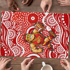 Gold Coast Suns Puzzle Aboriginal Dot Pattern - Football Mascot Heritage Pride