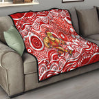 Gold Coast Suns Quilt Aboriginal Dot Pattern - Football Mascot Heritage Pride