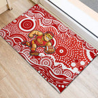 Gold Coast Suns Rubber Doormat Aboriginal Dot Pattern - Football Mascot Heritage Pride