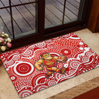 Gold Coast Suns Rubber Doormat Aboriginal Dot Pattern - Football Mascot Heritage Pride