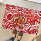 Gold Coast Suns Rubber Doormat Aboriginal Dot Pattern - Football Mascot Heritage Pride