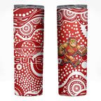 Gold Coast Suns Skinny Tumbler Aboriginal Dot Pattern - Football Mascot Heritage Pride
