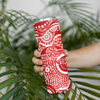 Gold Coast Suns Skinny Tumbler Aboriginal Dot Pattern - Football Mascot Heritage Pride