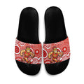 Gold Coast Suns Slide Sandals Aboriginal Dot Pattern - Football Mascot Heritage Pride