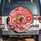 Gold Coast Suns Spare Tire Cover Aboriginal Dot Pattern - Football Mascot Heritage Pride