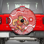 Gold Coast Suns Spare Tire Cover Aboriginal Dot Pattern - Football Mascot Heritage Pride