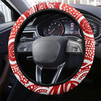 Gold Coast Suns Steering Wheel Cover Aboriginal Dot Pattern - Football Mascot Heritage Pride