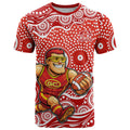Gold Coast Suns T Shirt Aboriginal Dot Pattern - Football Mascot Heritage Pride
