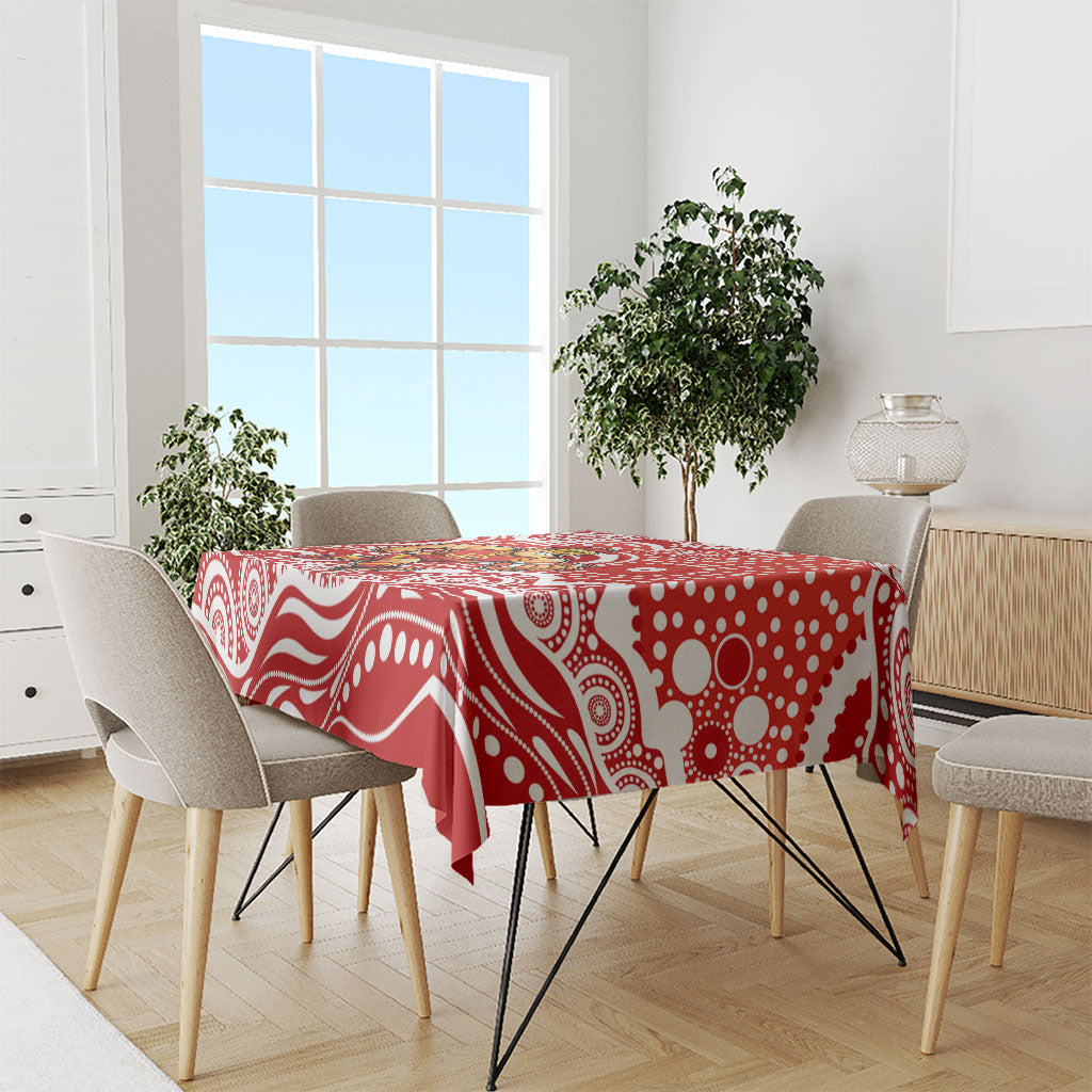 Gold Coast Suns Tablecloth Aboriginal Dot Pattern - Football Mascot Heritage Pride